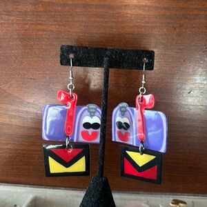 Blues Clues mailbox earrings
